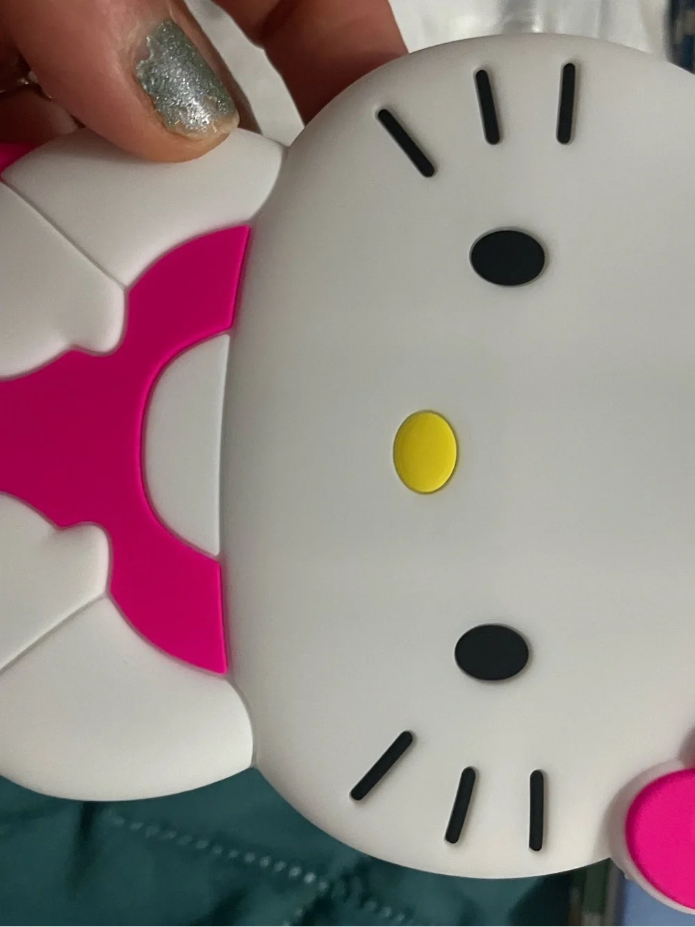 Hello Kitty Hot Pink & White Silicone Cat Phone Case